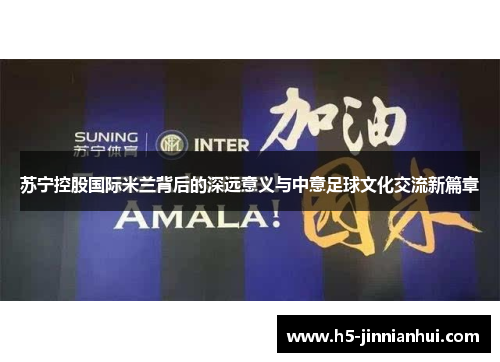 苏宁控股国际米兰背后的深远意义与中意足球文化交流新篇章
