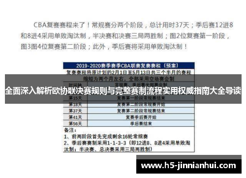 全面深入解析欧协联决赛规则与完整赛制流程实用权威指南大全导读 全面深入解析欧协联决赛规则与完整赛制流程实用权威指南大全导读